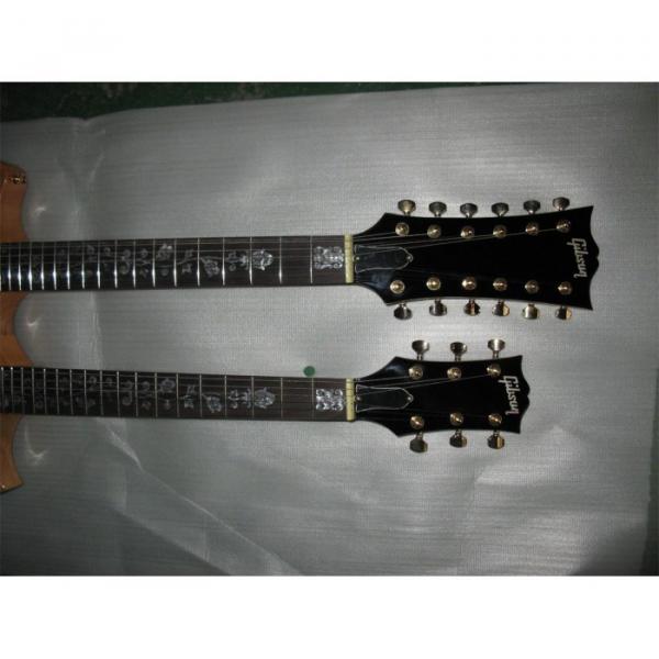 LP Natural Custom EDS 1275 Double Neck Electric Guitar #2 image