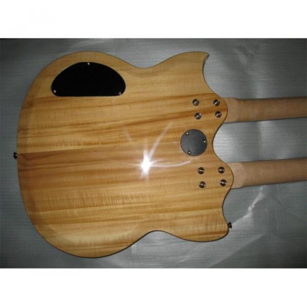 LP Natural Custom EDS 1275 Double Neck Electric Guitar #4 image