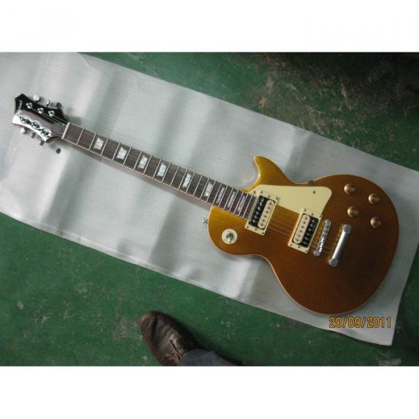 Logical Solid Body Gold Top Electric Guitar #1 image