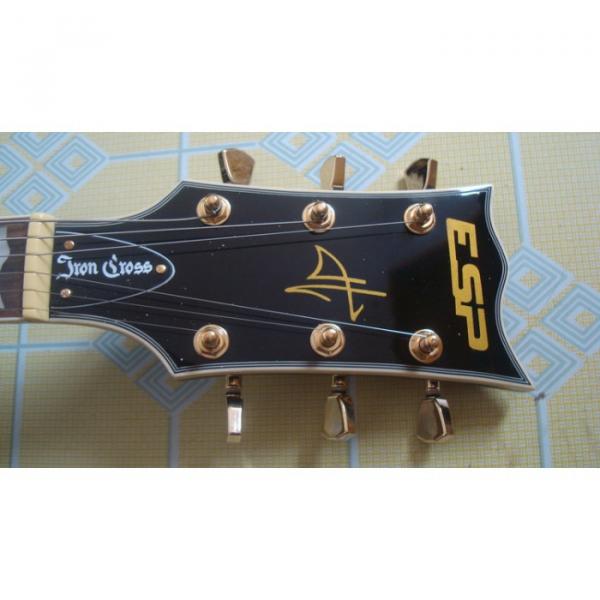 Metallica Hetfield Iron Cross Aged Electric Guitar #3 image