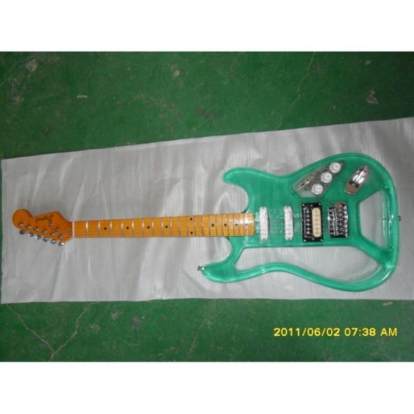 Logical Acrylic Green Electric Guitar #1 image