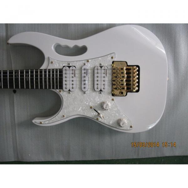 Left Handed Ibanez Jem7v White Electric Guitar #1 image