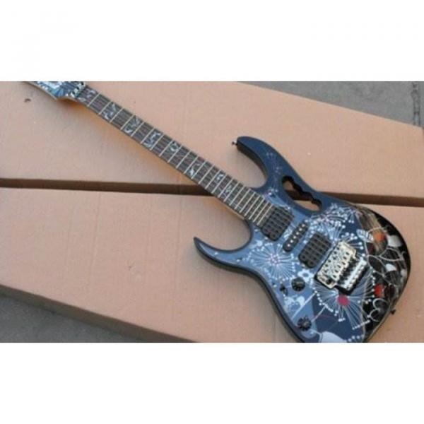 Left Handed Ibanez Jem7v Flower Electric Guitar #1 image