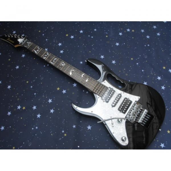Left Handed Ibanez Jem7v Black Electric Guitar #1 image