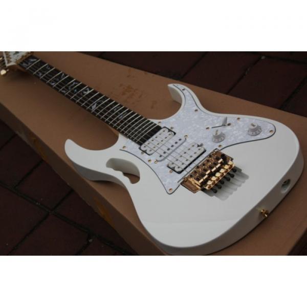 Jem 7v Steve Vai White Floyd Rose Style Electric Guitar #1 image