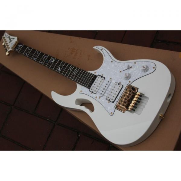 Jem 7v Steve Vai White Floyd Rose Style Electric Guitar #2 image