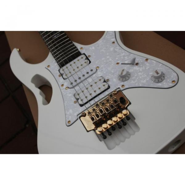 Jem 7v Steve Vai White Floyd Rose Style Electric Guitar #3 image