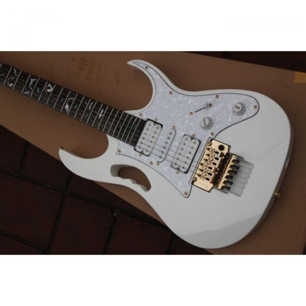 Jem 7v Steve Vai White Floyd Rose Style Electric Guitar #5 image