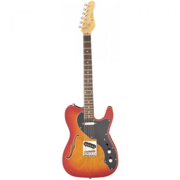 Jay Turser LT-CRUSDLX Series Electric Guitar Cherry Sunburst #1 image