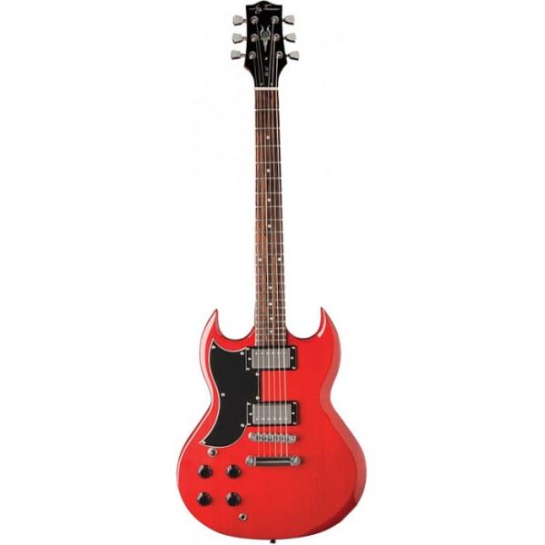 Jay Turser 50 Standard Series Electric Guitar - Left Handed Trans Red #1 image