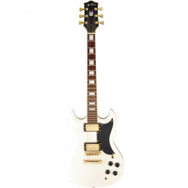 Jay Turser 50 Custom Series Electric Guitar Ivory #1 image