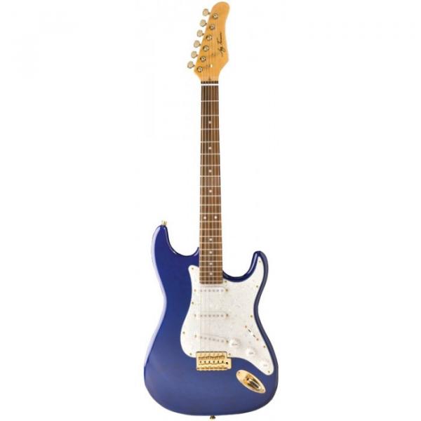 Jay Turser 300QMT Series Electric Guitar Trans Blue #1 image