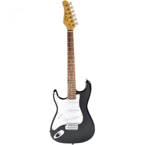 Jay Turser 30 Series 3/4 Size Electric Guitar, Left Handed Black #1 image