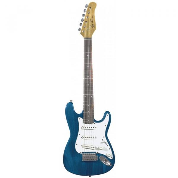 Jay Turser 30 Series 3/4 Size Electric Guitar Trans Blue #1 image