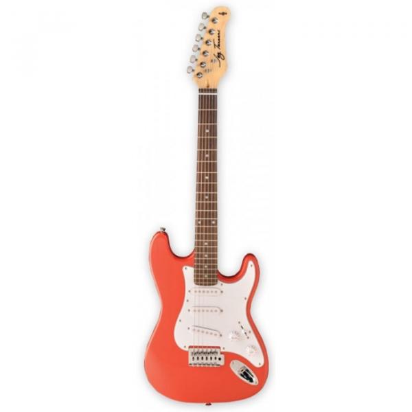 Jay Turser 30 Series 3/4 Size Electric Guitar Metallic Red #1 image