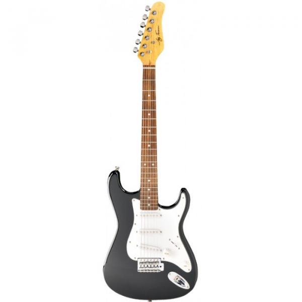 Jay Turser 30 Series 3/4 Size Electric Guitar Black #1 image