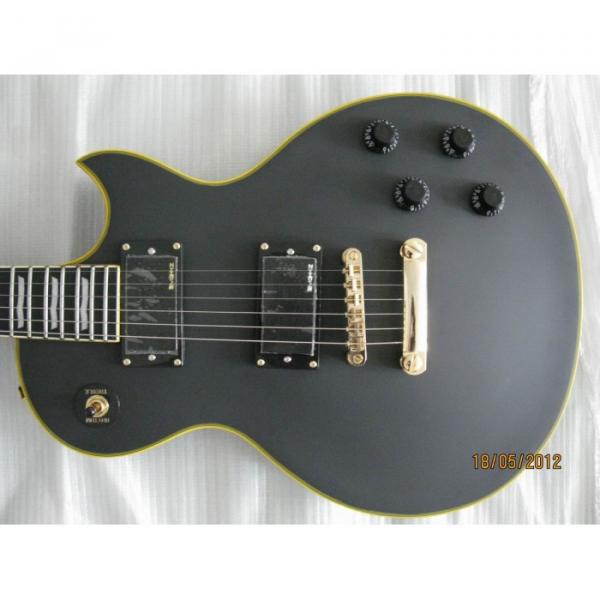 ESP Matt Finish Black Custom Electric Guitar #1 image