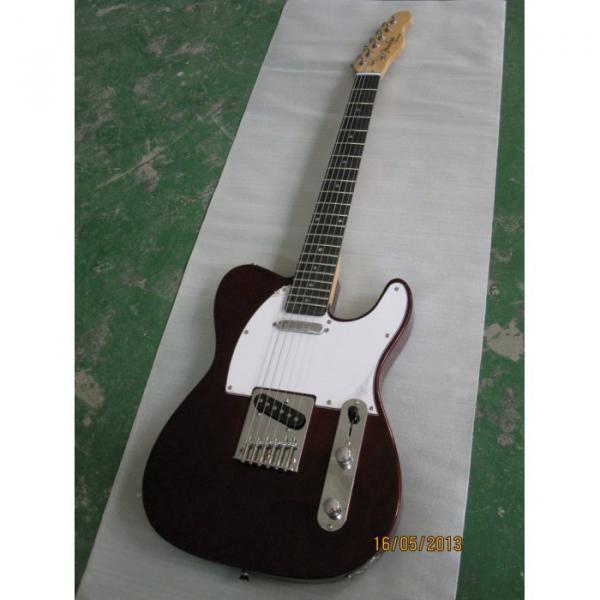 Fender Telecaster Dark Brown Custom Electric Guitar #4 image