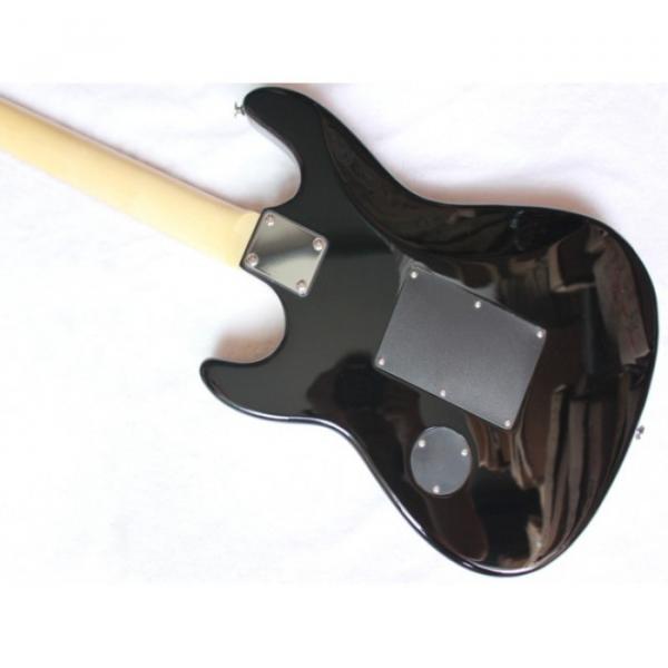 Custom Yellow EVH Black Electric Guitar #2 image
