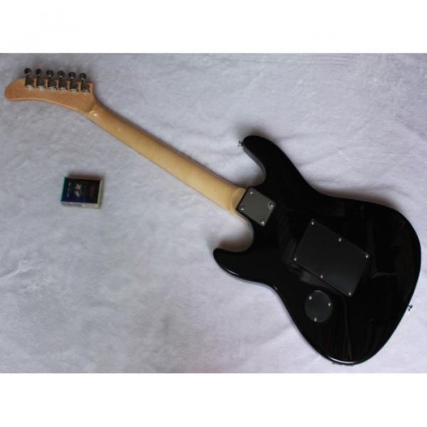 Custom Yellow EVH Black Electric Guitar #3 image