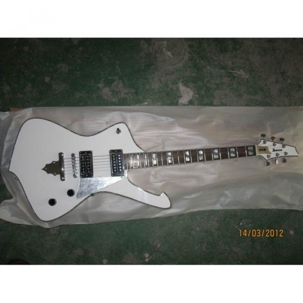 Custom White Iceman Ibanez Electric Guitar #2 image