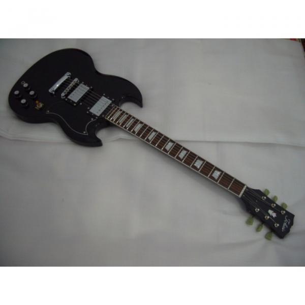 Custom Tokai Jet Black Electric Guitar #2 image