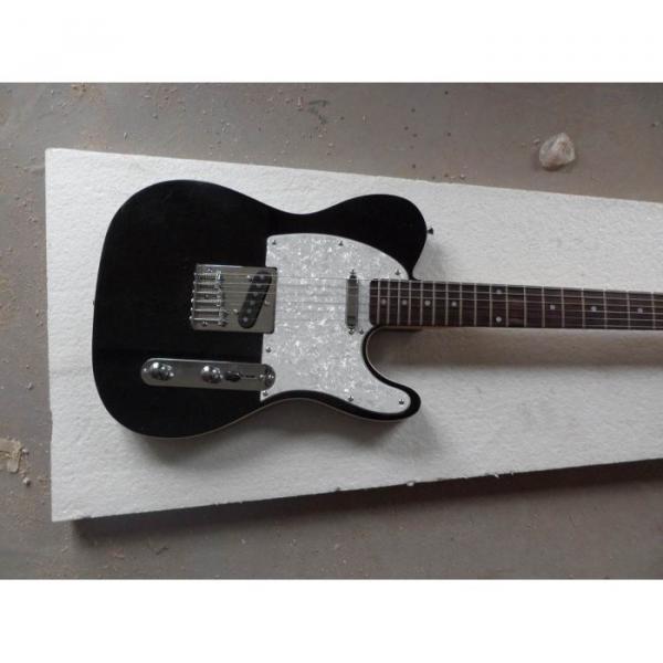 Custom Telecester 6 Strings Black Electric Guitar #1 image