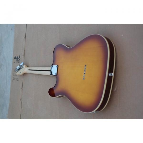 Custom Telecester 6 String Sunset Sunburst Electric Guitar #2 image