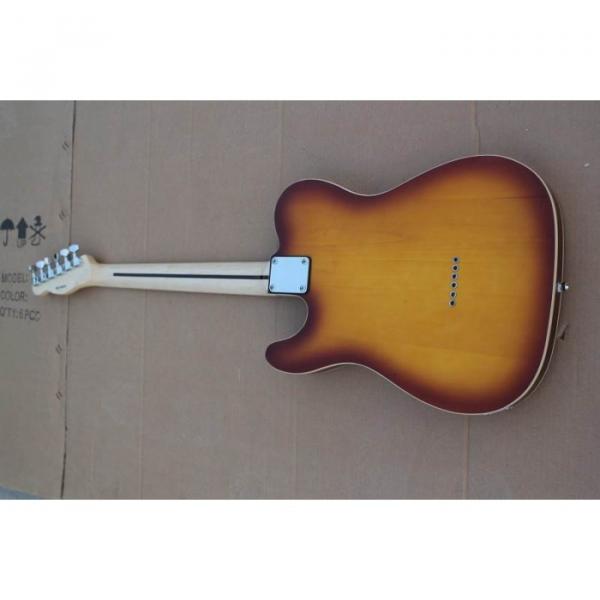 Custom Telecester 6 String Sunset Sunburst Electric Guitar #3 image