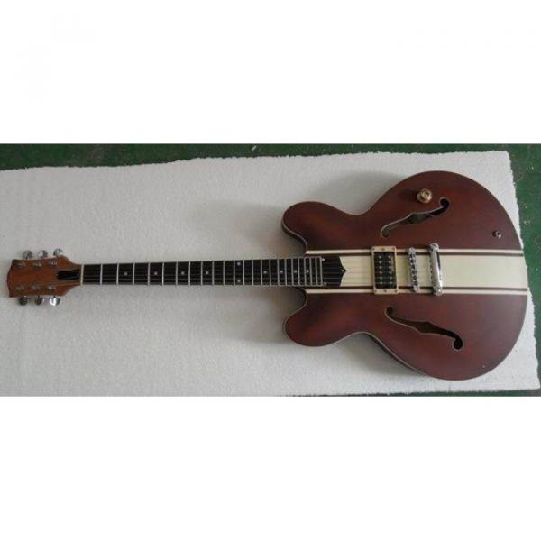 Custom Tom Delonge ES-333 Natural Semi Hollow Body Electric Guitar #1 image