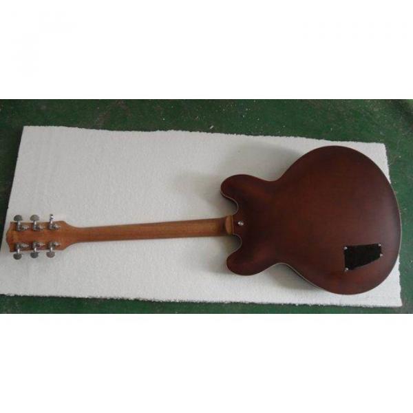 Custom Tom Delonge ES-333 Natural Semi Hollow Body Electric Guitar #5 image