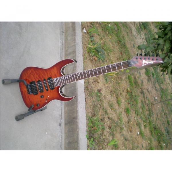 Custom Sunburst Tiger Maple Top Electric Ibanez Guitar #3 image