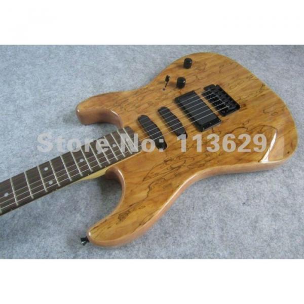 Custom Strat Electric Guitar Spalted Maple Top #1 image