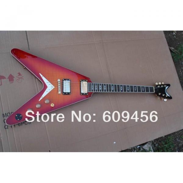 Custom Strange Flying V Sunburst Dean Electric Guitar #1 image