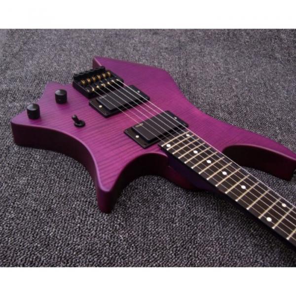 Custom Strandberg Boden 6 String Purple Color Headless Electric Guitar #3 image