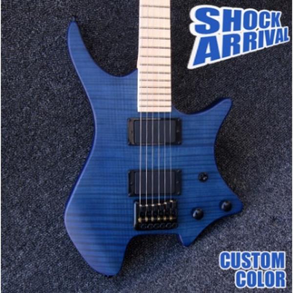 Custom Strandberg Boden 6 String Ocean Blue Color Headless Electric Guitar #5 image