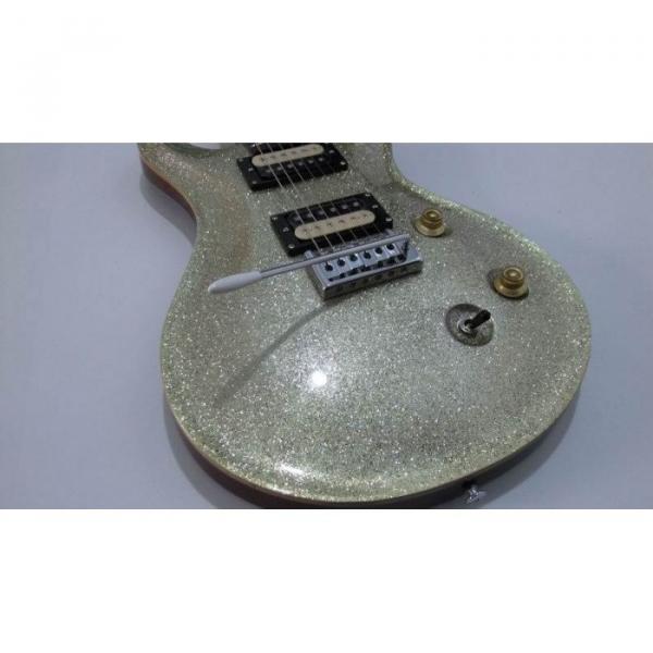 Custom Sparkle Silver PRS Electric Guitar #2 image