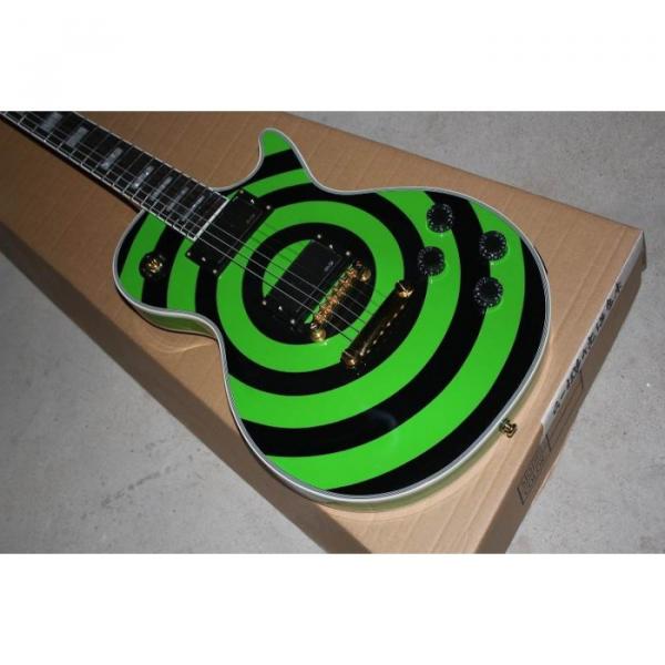 Custom Shop Zakk Wylde Bullseyes Green Electric Guitar #4 image