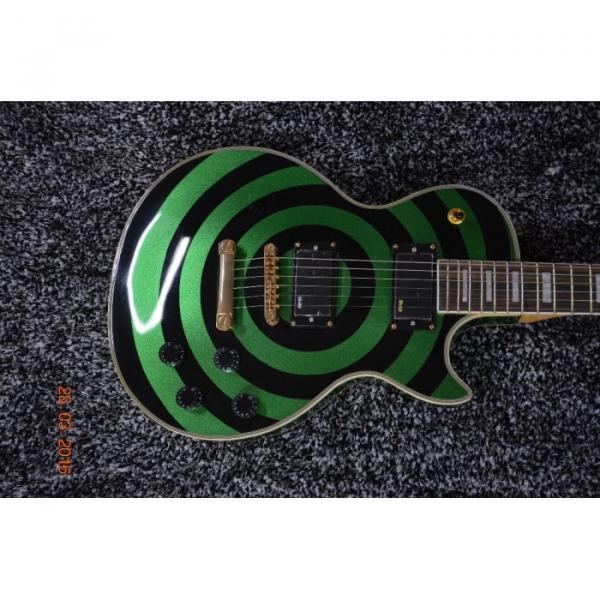 Custom Shop Zakk Wylde Bullseyes Camouflage Green Electric Guitar #5 image