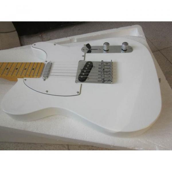 Custom Shop White Fender Telecaster Electric Guitar #1 image