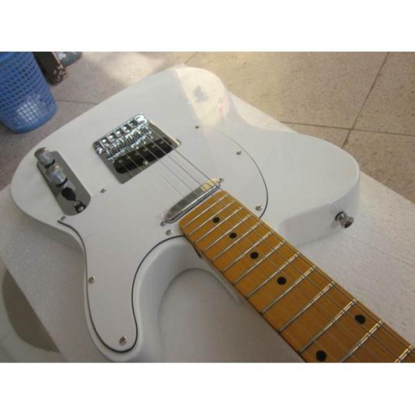 Custom Shop White Fender Telecaster Electric Guitar #2 image