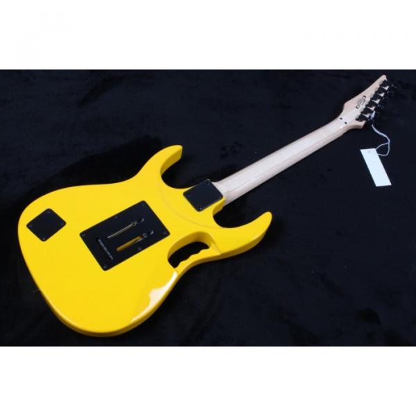 Custom Shop Yellow Ibanez Pink Pickups Electric Guitar #5 image