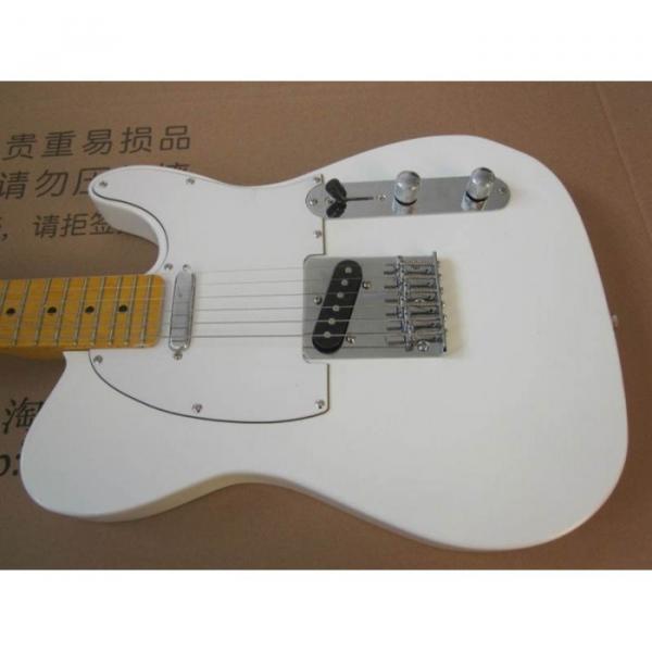 Custom Shop White Fender Telecaster Electric Guitar #5 image