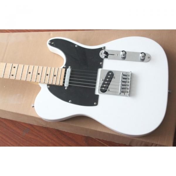 Custom Shop White Fender Telecaster Electric Guitar #1 image
