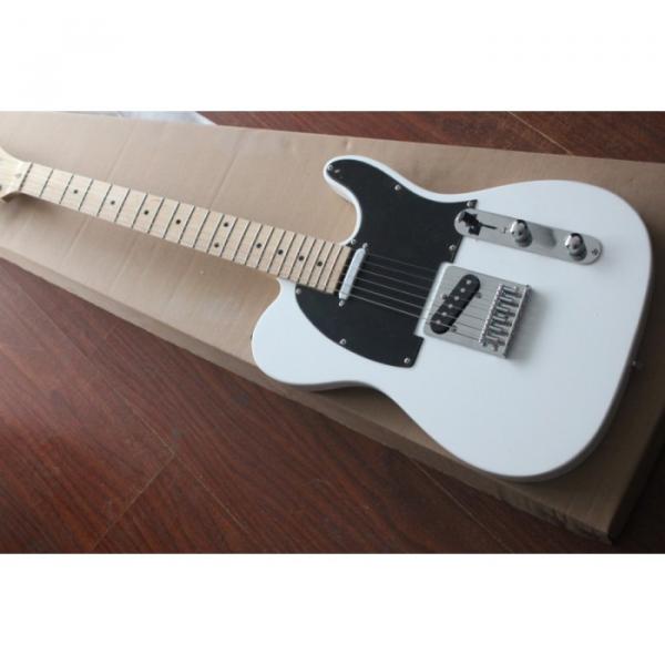 Custom Shop White Fender Telecaster Electric Guitar #2 image
