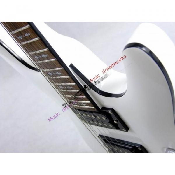 Custom Shop White Schecter J l7 Electric Guitar #3 image