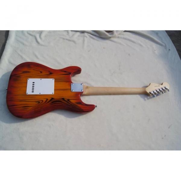 Custom Shop White Ash Wood Body Orford Cedar Strat Cherry Burst Electric Guitar #2 image