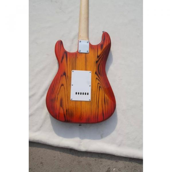 Custom Shop White Ash Wood Body Orford Cedar Strat Cherry Burst Electric Guitar #5 image