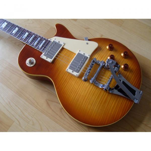 Custom Shop Tiger Maple Top Electric Guitar Bigsby Tremolo #4 image
