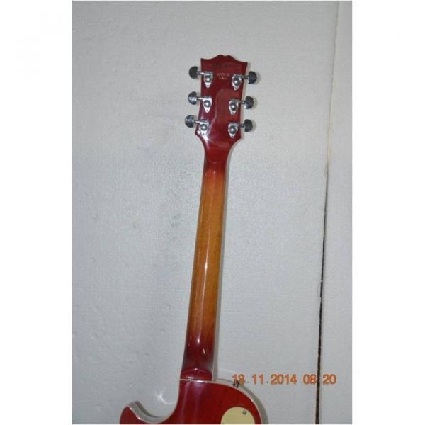 Custom Shop Sunburst Tiger Maple Top LP 3 Pickups Electric Guitar #5 image